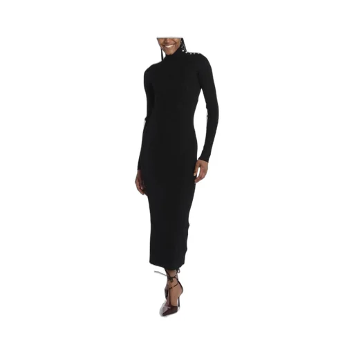 Turtleneck Dress With Open Back