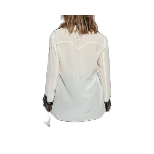 Blouse With Lace Trim
