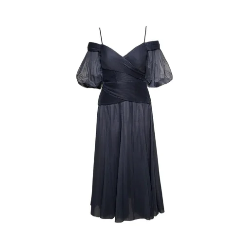 Off-The-Shoulder Draped Dress