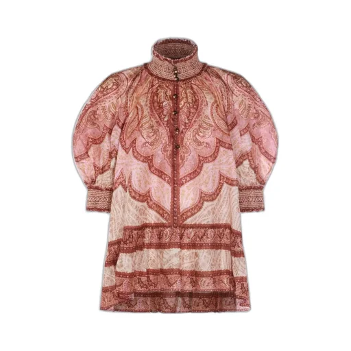 Paisley Print Mini Dress