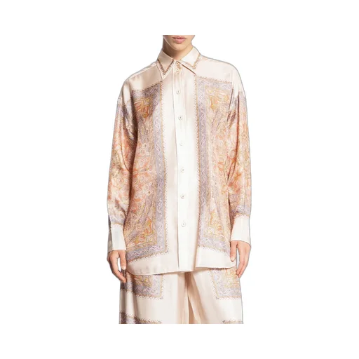 Paisley Print Silk Shirt