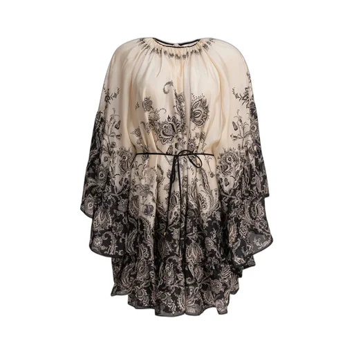 Paisley Print Mini Dress