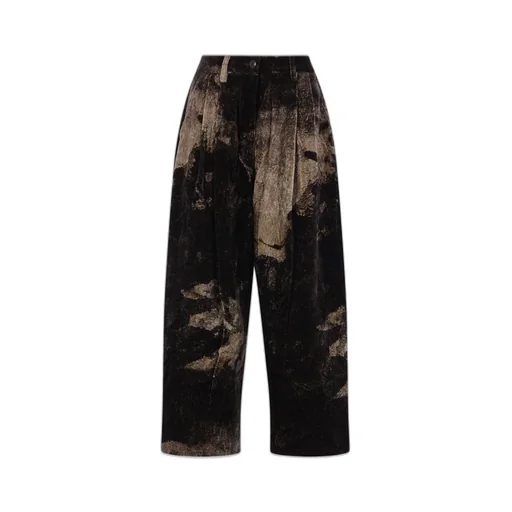 Pleated Wide-Leg Pants