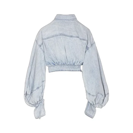 Denim Wrap Shirt