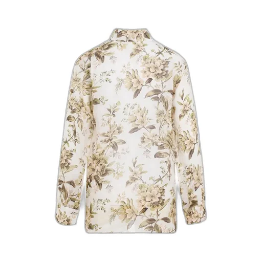 Floral Print Silk Shirt
