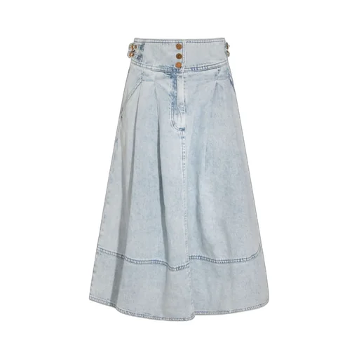 Denim Maxi Skirt