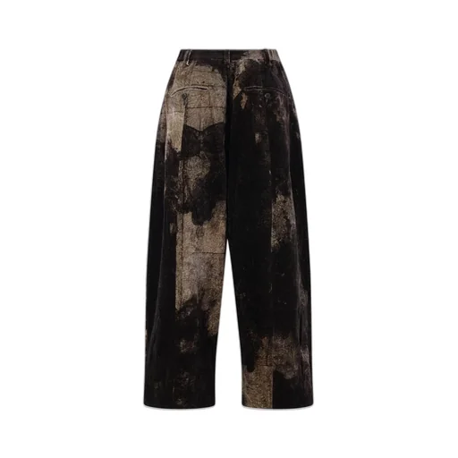 Pleated Wide-Leg Pants