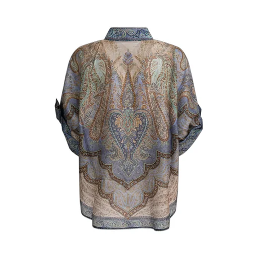 Paisley Print Silk Shirt