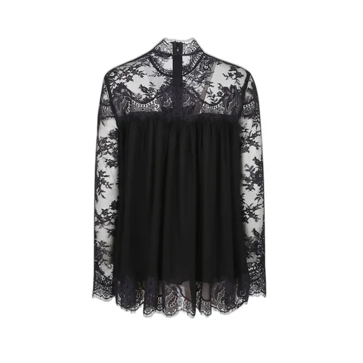 Lace Trimmed Blouse