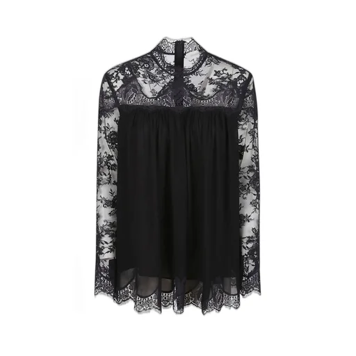 Lace Trimmed Blouse