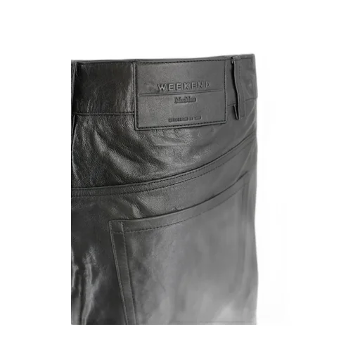 Leather A-Line Skirt