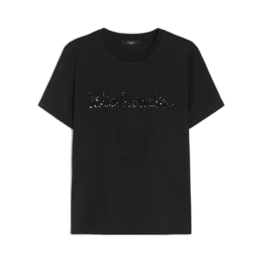 T-Shirt With Sequin Logo