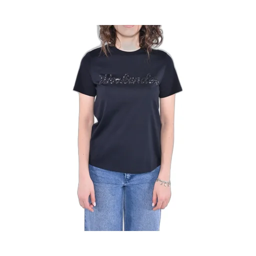 T-Shirt With Sequin Logo