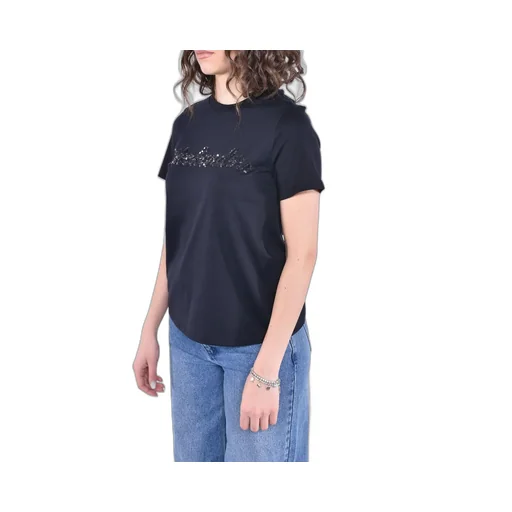 T-Shirt With Sequin Logo