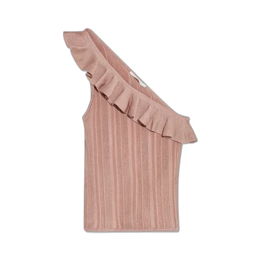 One-Shoulder Ruffle Top