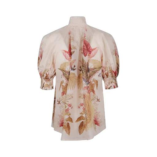 Printed Puff Sleeve Dress