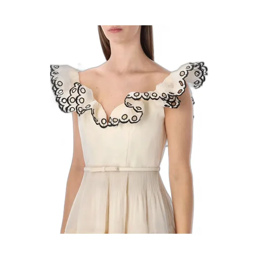 Mini Dress With Ruffles