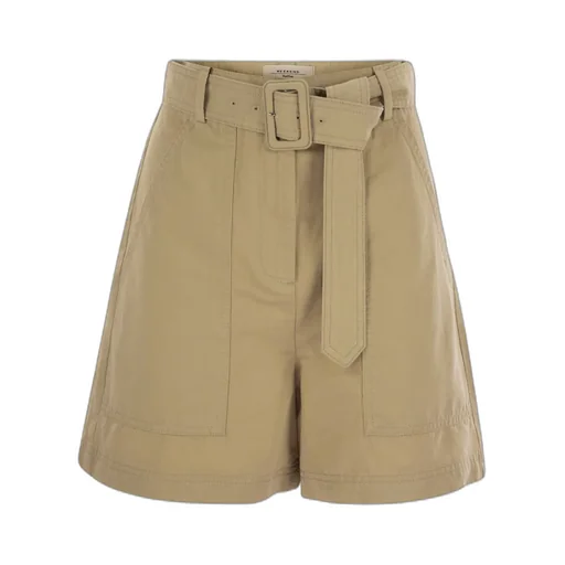 High-Waisted Shorts With Belt