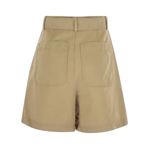 High-Waisted Shorts With Belt