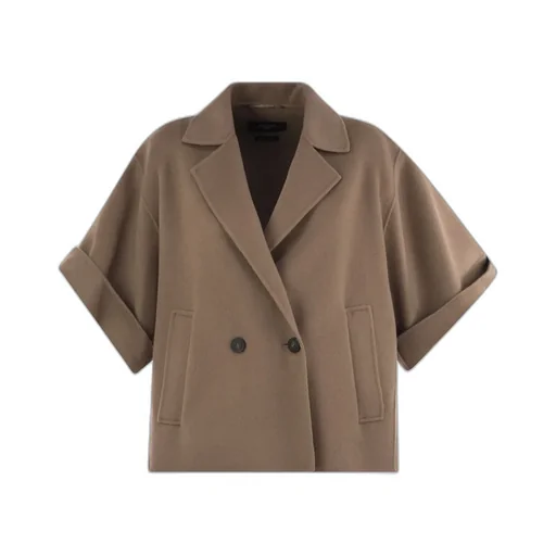 Cropped Double-Breasted Jacket