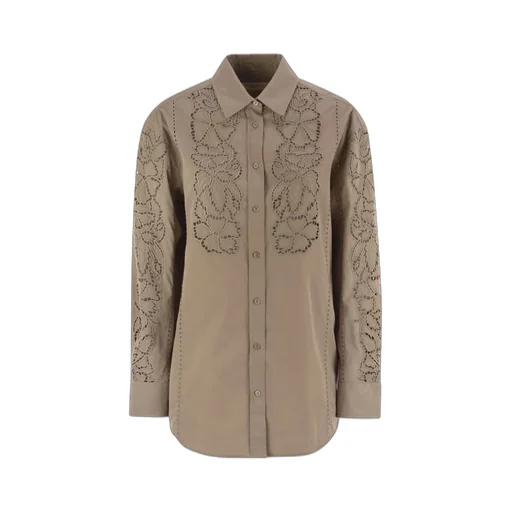 Embroidered Cotton Poplin Shirt