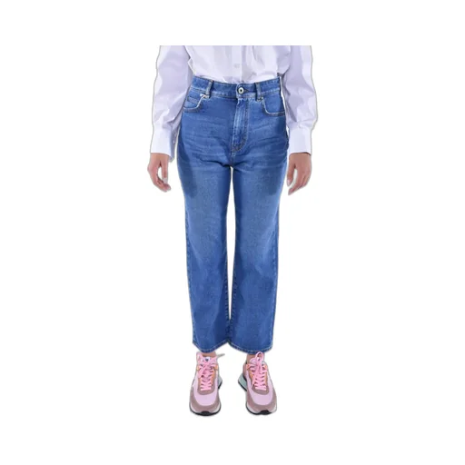 High-Waisted Straight Leg Jeans