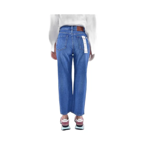 High-Waisted Straight Leg Jeans