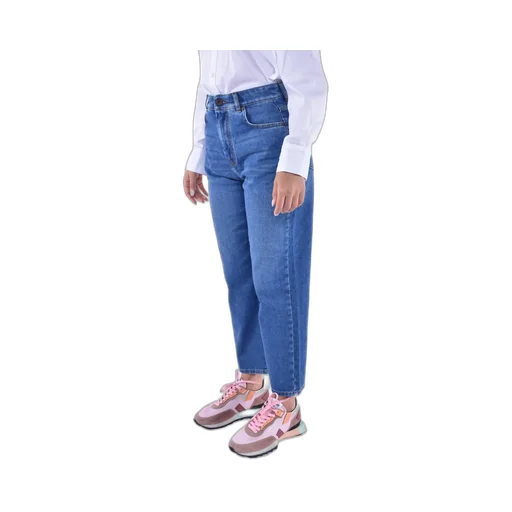 High-Waisted Straight Leg Jeans