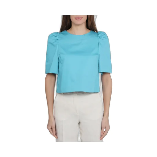 Cropped Puff Sleeve Top