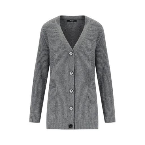 Ribbed V-Neck Cardigan