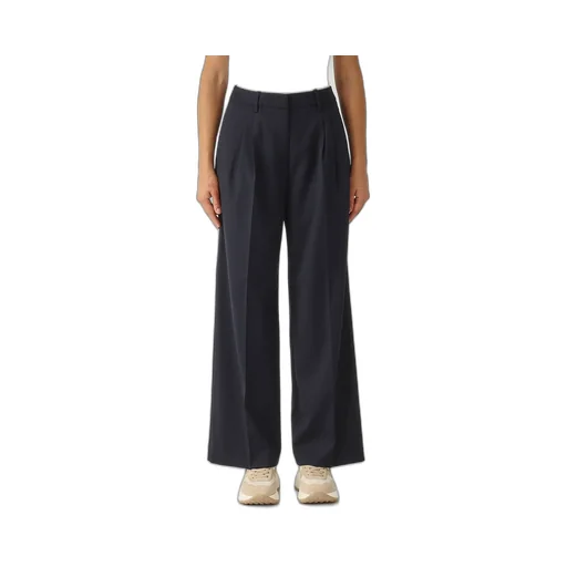 Wide-Leg Pleated Trousers