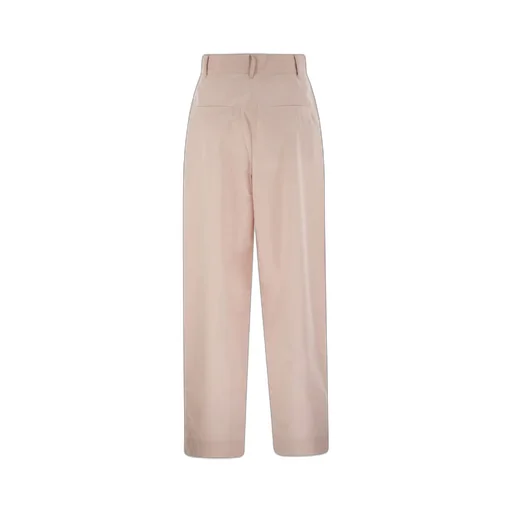 Wide-Leg Pleated Trousers