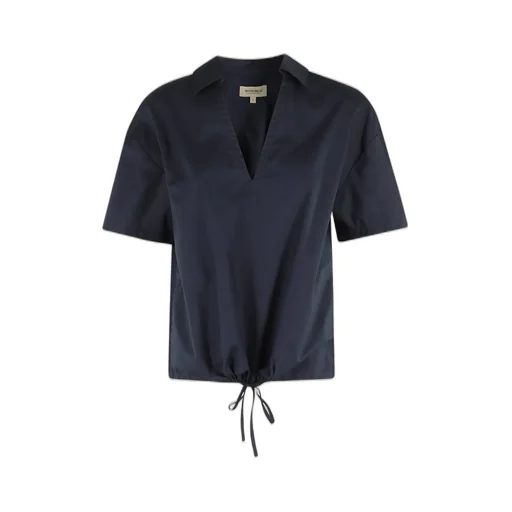 Poplin V-Neck Blouse