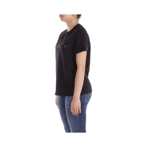 T-Shirt With Sequin Logo