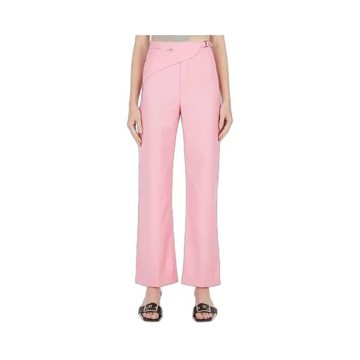 High-Waisted Flared Trousers