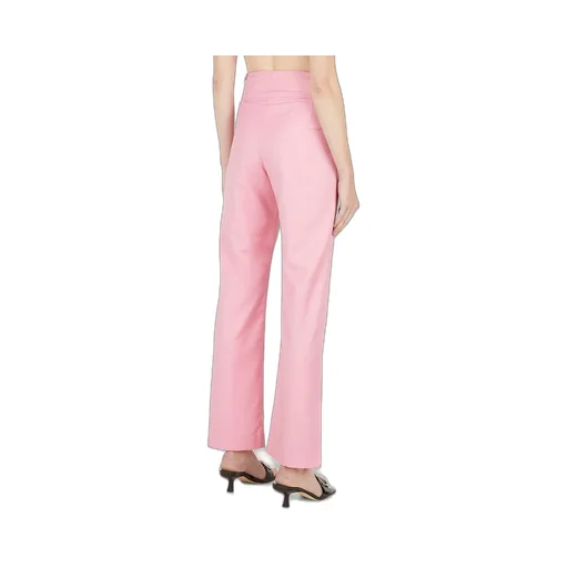 High-Waisted Flared Trousers