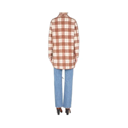 Checked Wool Blend Jacket