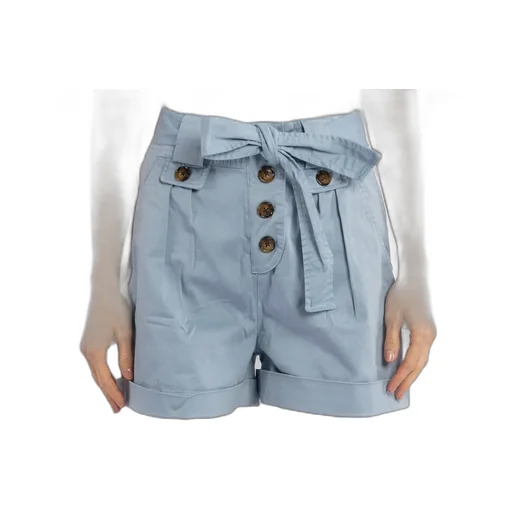 High-Waisted Shorts With Belt