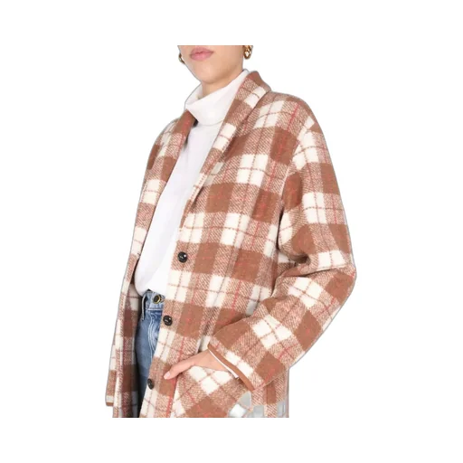 Checked Wool Blend Jacket