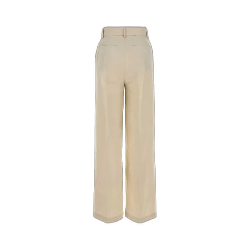 High-Waisted Wide-Leg Trousers