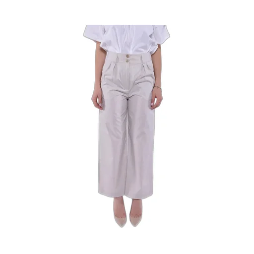 High-Waisted Wide-Leg Trousers