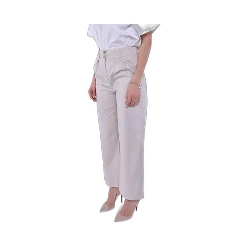 High-Waisted Wide-Leg Trousers
