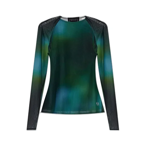 Long Sleeve Mesh Top