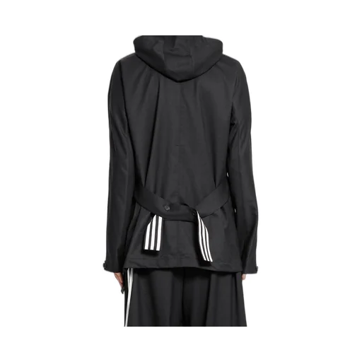 Hooded Jacket With Belt