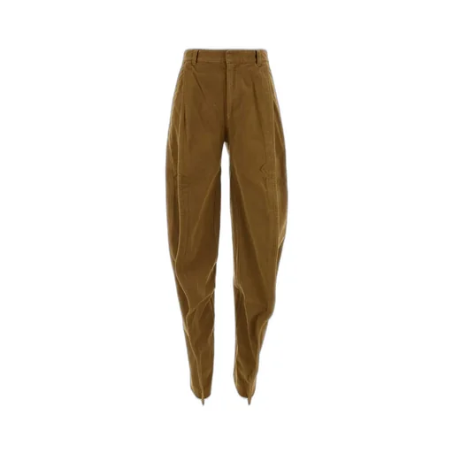 High-Waisted Tapered Trousers