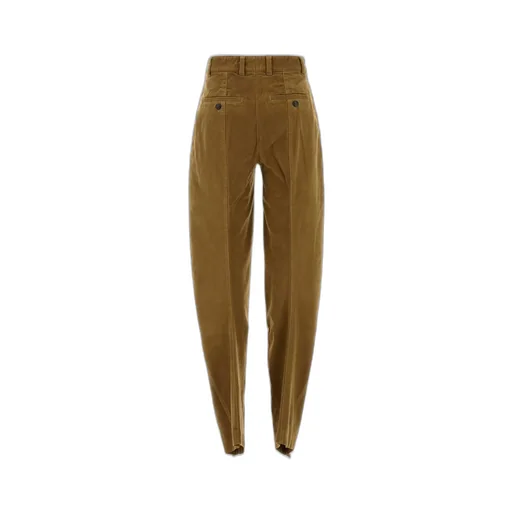 High-Waisted Tapered Trousers