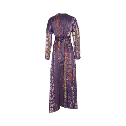 Long Sleeve V-Neck Maxi Dress