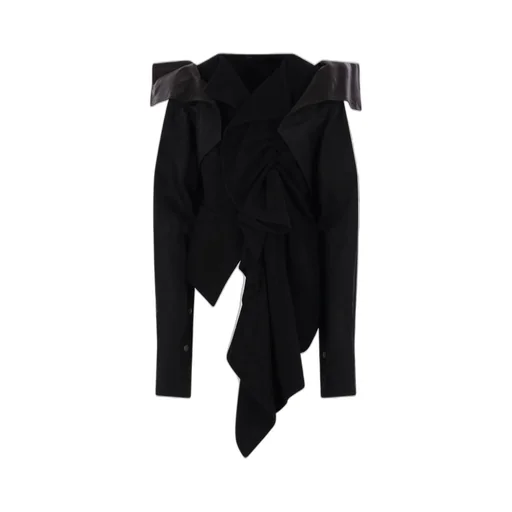 Asymmetric Draped Blouse