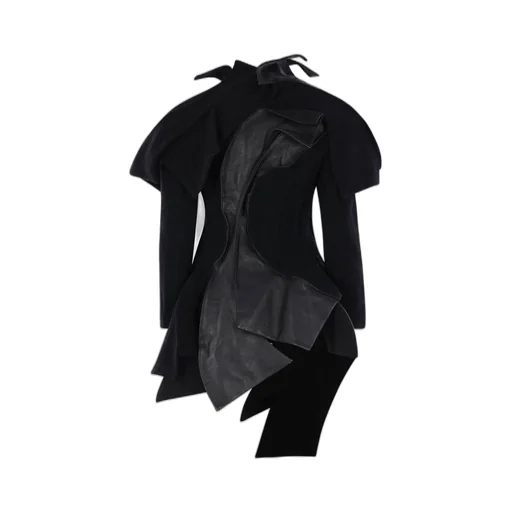 Asymmetric Draped Coat