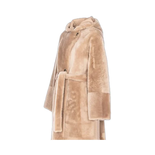 Shearling Coat With Hood
